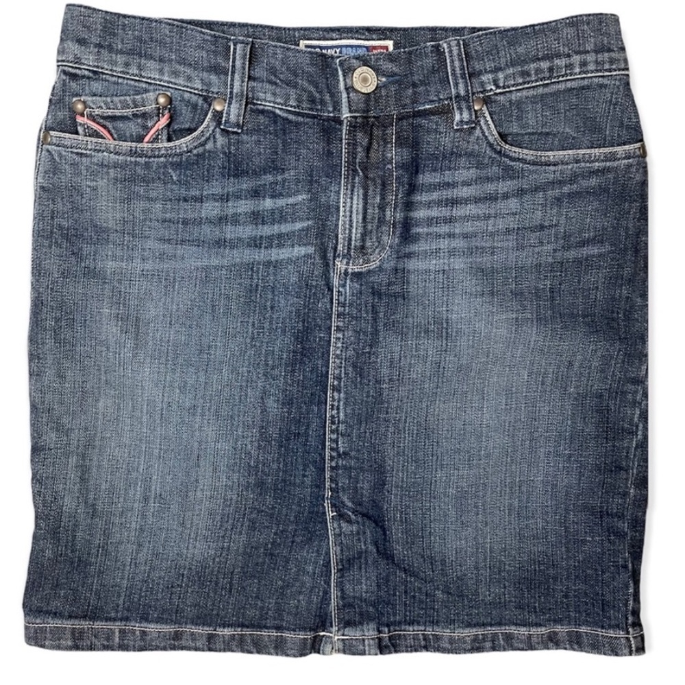 Old Navy‎ Women's Blue Denim Jeans Stretch Skirt​​